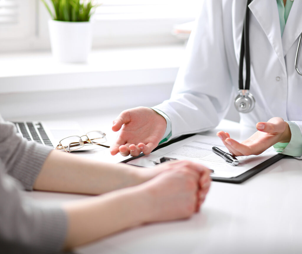 Consulta doctor y paciente